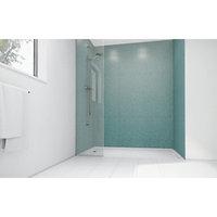 wickes peppermint frost gloss laminate 1200x900mm 2 sided shower panel ...