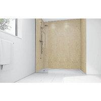 Wickes Champagne Gloss Laminate 900x900mm 2 sided Shower Panel Kit