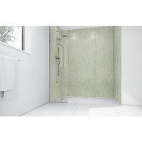 Wickes Mint Marble Laminate 1700x900mm 3 sided Shower Panel Kit