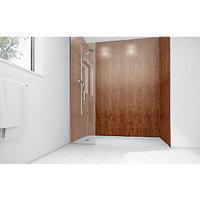 Wickes Brass Laminate 1700 x 900mm 2 Sided Shower Panel Kit