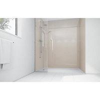 Wickes Latte Acrylic 1200 x 900mm 2 Sided Shower Panel Kit