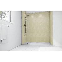 Wickes Chalk Laminate 900x900mm 3 sided Shower Panel Kit