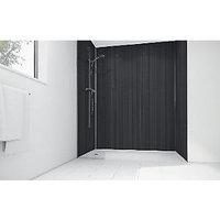 Wickes Pinstripe Gloss Laminate 1700x900mm 2 sided Shower Panel Kit