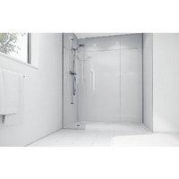 Wickes White Acrylic 1200 x 900mm 3 Sided Shower Panel Kit