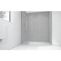 Wickes White Diamond Acrylic 1200 x 900mm 2 Sided Shower Panel Kit