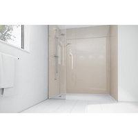 Wickes Latte Acrylic 900x900mm 3 sided Shower Panel Kit