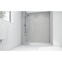 Wickes White Sparkle Laminate Panel 2400x585mm T&G