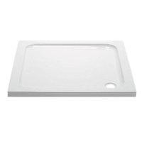 Wickes Square 45mm Cast Stone Tray White 900 x 900mm