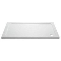 Wickes Rectangle 45mm Cast Stone Tray White 1000 x 900mm