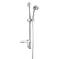 Wickes Single Spray Showerhead and Riser Rail Kit White