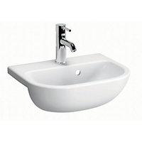 Wickes Contemporary Slimline Semi Recessed Basin 450mm