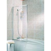 Wickes Bath Screen Silver Effect Frame