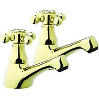 Wickes Classic Bath Taps Gold