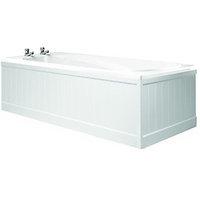 Wickes Bath Front Panel White Gloss Tongue & Grooved 1700mm