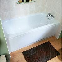 Wickes Aswan Spacesaver Straight Bath White 1500mm