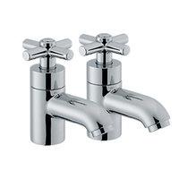 Wickes Anvil Bath Taps Chrome