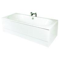 Wickes Luxury Reinforced End Bath Panel White 800mm