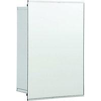 wickes bathroom sliding mirror cabinet stainless steel 340mm