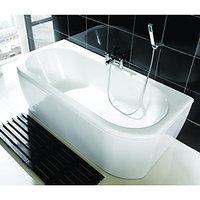 Wickes Blend D-Shaped Bath White 1700mm