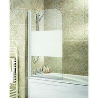 Wickes Half Bath Screen White Effect Frame