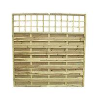 wickes hertford fence panel 18m x 18m integrated trellis