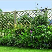 wickes diamond lattice screening fence panel 18 x 18m