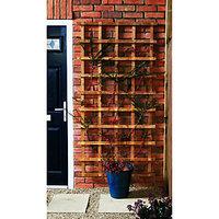 wickes fence top trellis square lattice autumn gold 183m x 900mm