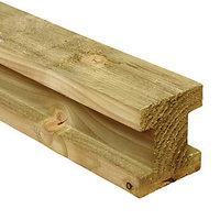 Wickes H Shaped Slotted Timber Fence Post 90 x 90mm x 2.4m