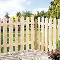 wickes palisade arched top timber fence kit 890 x 890 x 1815mm