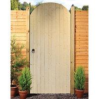 wickes ledged braced arched top timber gate kit 990 x 1981 mm