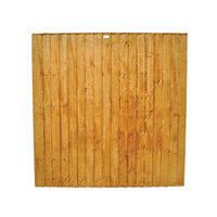 Wickes Featheredge Fence Panel 1.83m x 1.83m Autumn Gold
