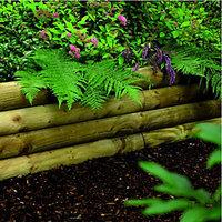 Wickes Shaped Garden Sleeper 108 x 127mm x 1.8m Natural Timber