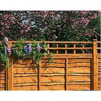 Wickes Fence Top Trellis Square Lattice Autumn Gold 1.83m x 600mm