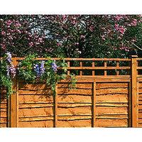 Wickes Fence Top Trellis Square Lattice 1.83m x 300mm Autumn Gold