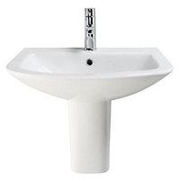 wickes inca basin with semi pedestal 550mm