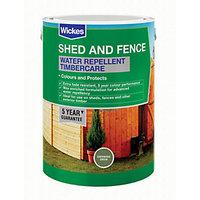 wickes water repellent timbercare sherwood green 5l