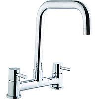 Wickes Seattle Bridge Kitchen Sink Mixer Tap Chrome