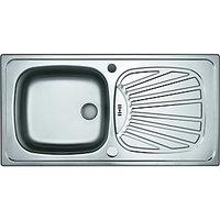 Wickes Space Saving Single Bowl Kitchen Sink Stainless Steel