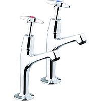 wickes trade kitchen sink pillar taps chrome