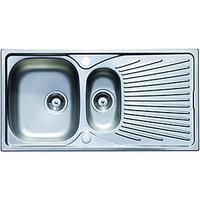 wickes luxe 15 bowl kitchen sink stainless steel