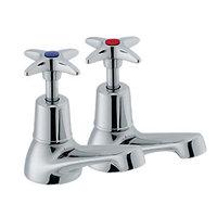 Wickes Trade Plus Basin Taps Chrome