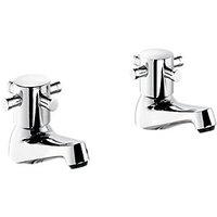 Wickes Orian Contemporary Basin Taps Chrome