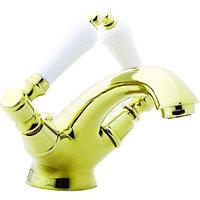 Wickes Cascada Mono Basin Mixer Tap Gold