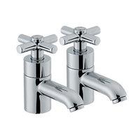 Wickes Anvil Basin Taps Chrome