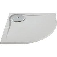 Wickes 25mm ABS Ultra Low Profile Quadrant Shower Tray White 900mm