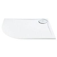 wickes 25mm abs ultra low profile offset quadrant right hand shower tr ...