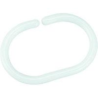 Wickes Shower Curtain Rings White Pack 12