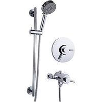 wickes versaille thermostatic shower mixer chrome