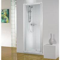 Wickes Pivot Shower Enclosure Door White Frame 760mm