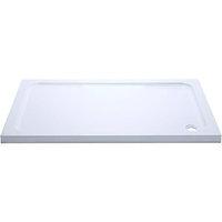 Wickes Slimline High Density Foam Shower Tray White 1200x760mm